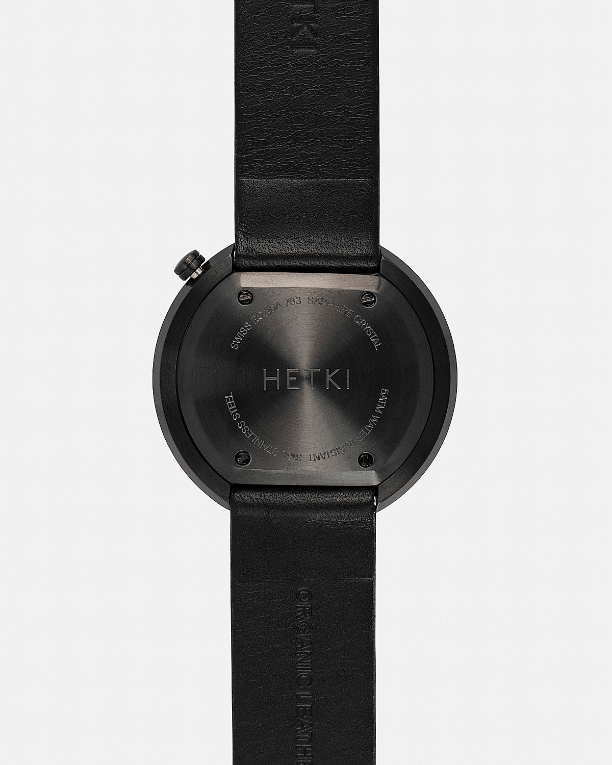 38mm Brushed Black Watch