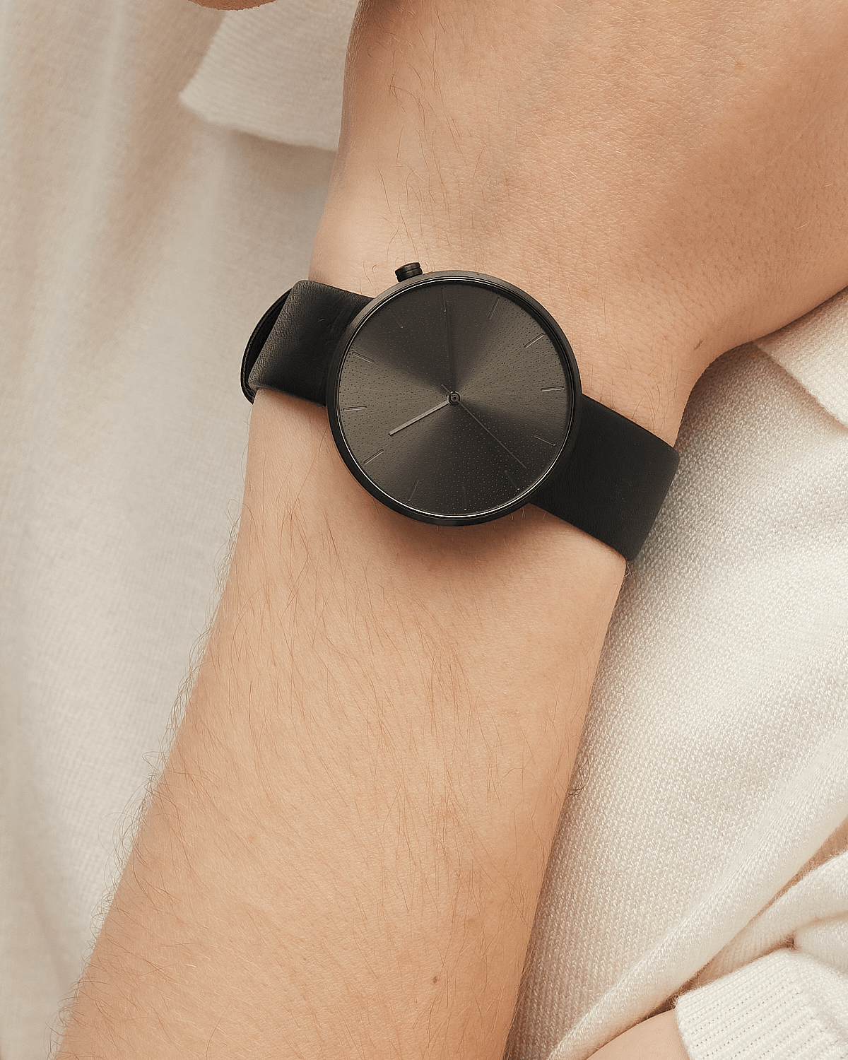 38mm Brushed Black Watch