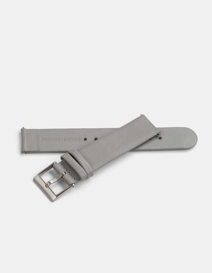 Plaster Full-Grain Organic Leather Straps/Steel Buckle